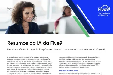 Resumos da IA da Five9